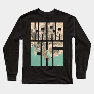 Karachi, Pakistan City Map Typography - Vintage Long Sleeve T-Shirt